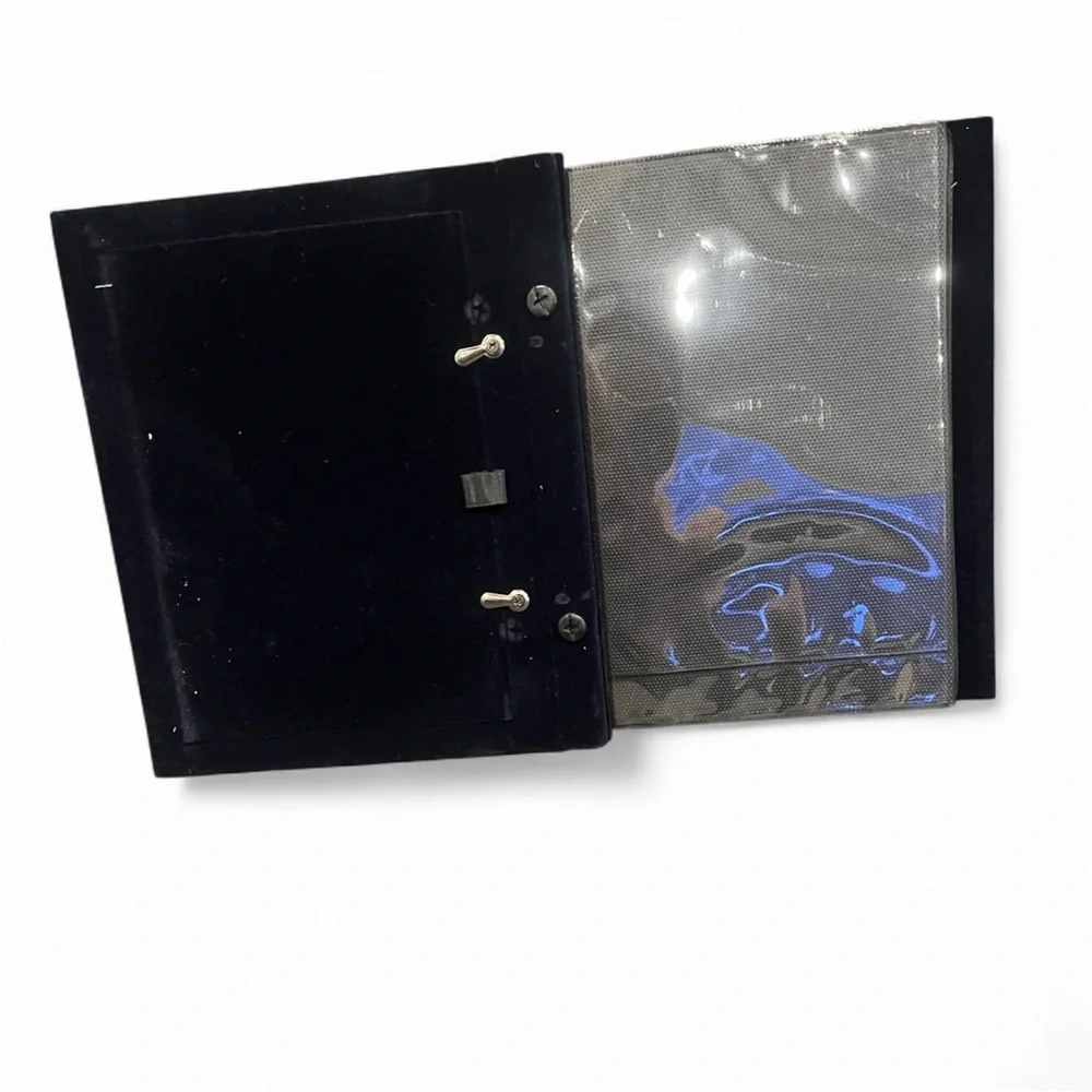Romantic Heart-Shaped vintage Silver Photo Frame Album